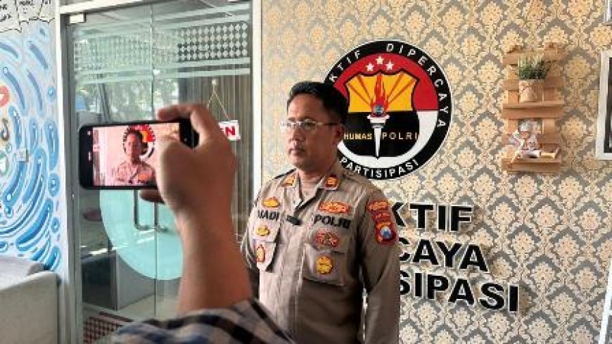 Polrestabes Surabaya Amankan Tersangka Pencuri Sandaran Kursi Besi Fasilitas Umum